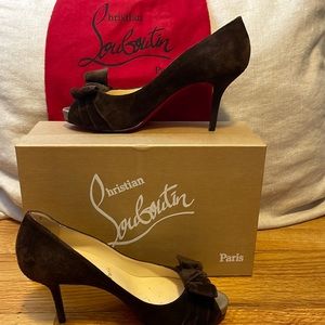 Christian Louboutin Peep Toe Pumps